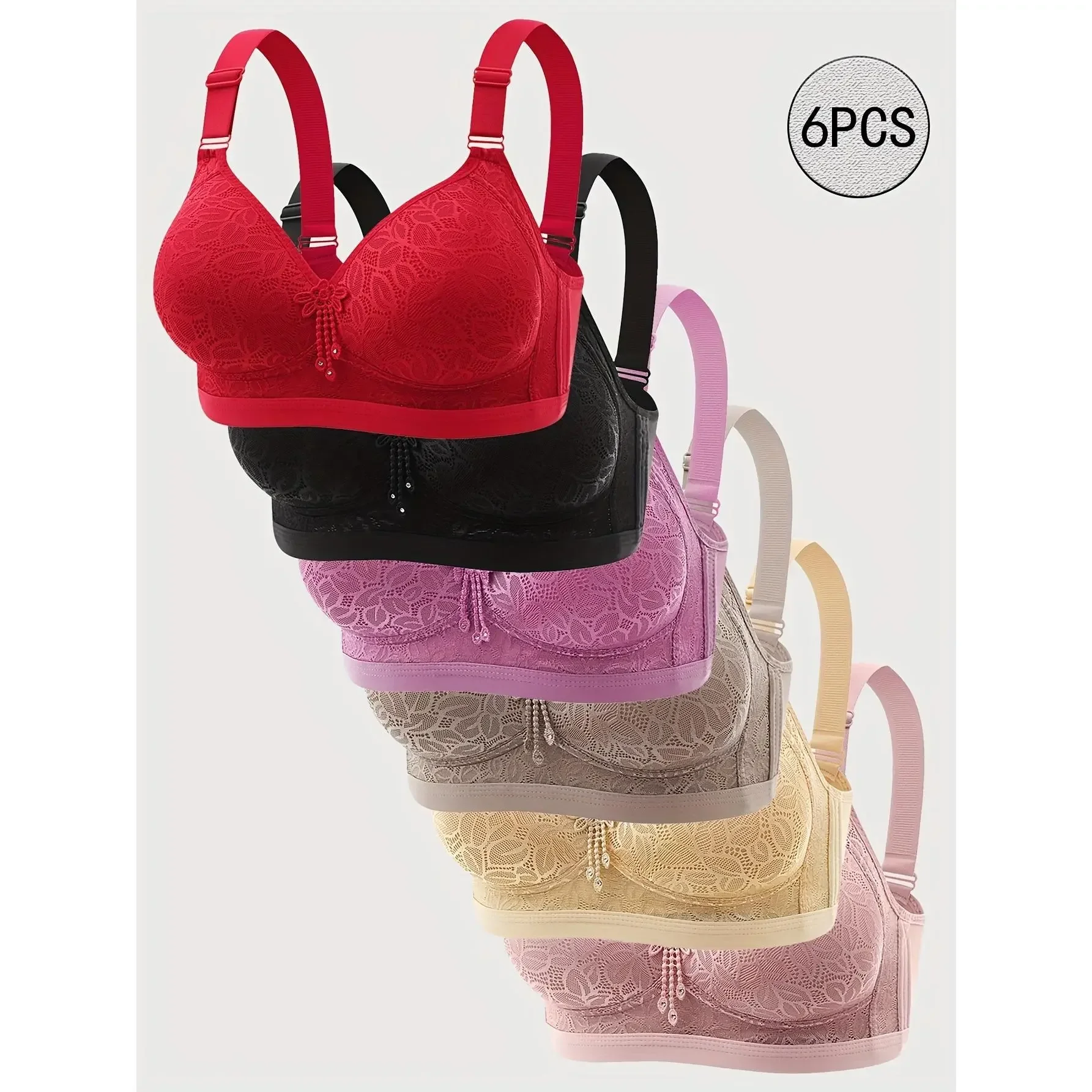 T Shirt Bra Seamless - Lot de 6 soutiens-gorge push-up sans