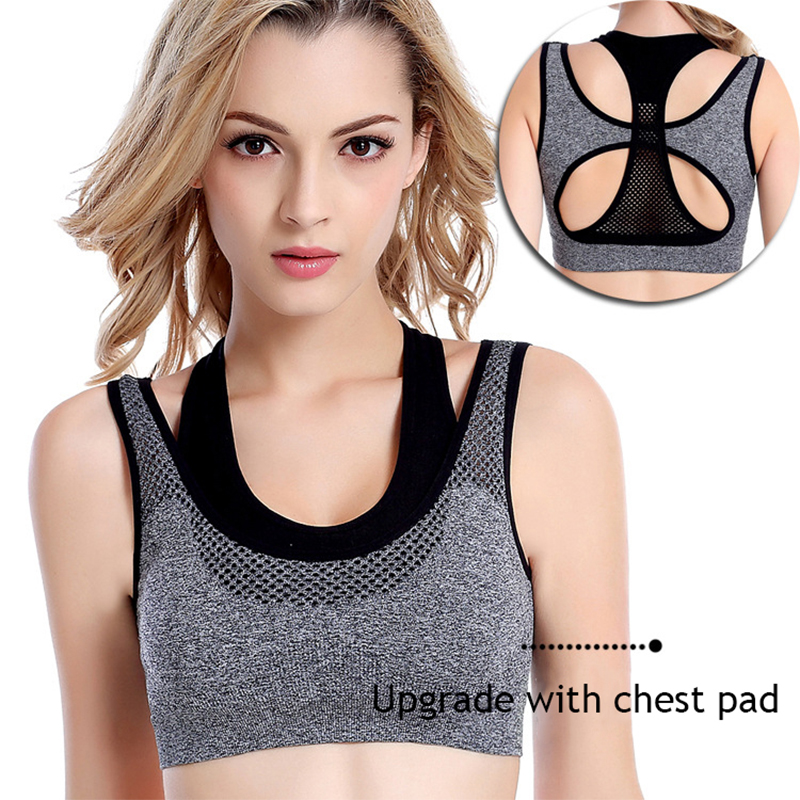 Underwire Bra Padded - Soutien-gorge de sport antichoc, respirant, sans