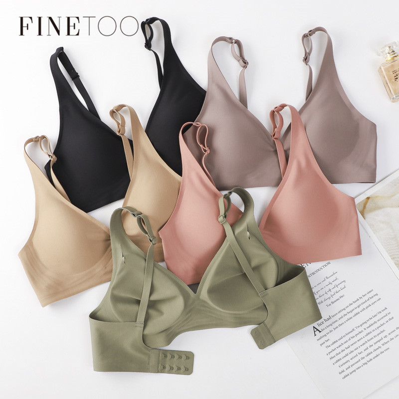 Mastectomy Bra Pocket - FINETOO-Soutien-gorge souple sans fil pour femmes,