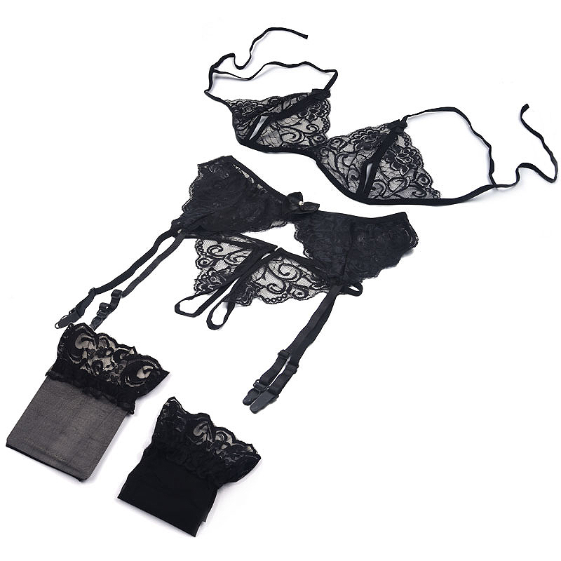 1 ensemble de lingerie en dent - Sheer Mesh Bra avis et prix